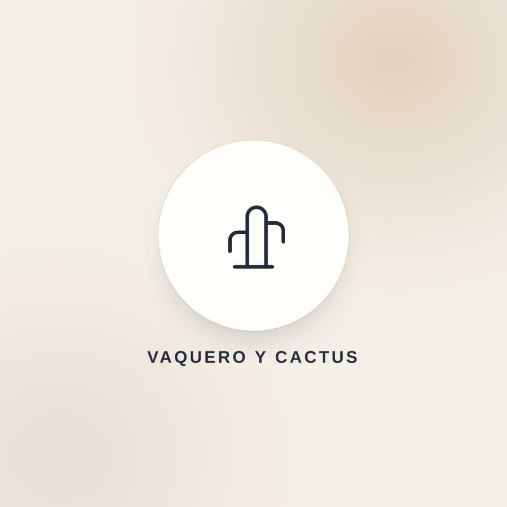 Vaquero y Cactus